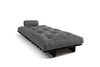 Canapé lit 90x200 - Slim Comfort Black - Pascall Futon Gris
