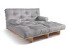 Canapé lit 140x200 - Slim Comfort Classic - Pascall Futon Gris Clair