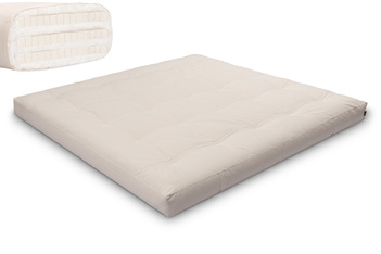 Matelas 200x200 naturel avec latex - Futon Comfort Trio Latex - Pascall Ecru