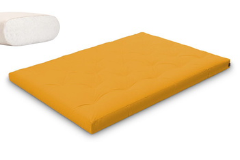 Matelas 140x200 naturel - Futon Slim Natural - Pascall Jaune