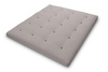 Matelas 180x200 naturel avec latex et 2x coco- Futon Comfort Relax Hard - Pascall Gris