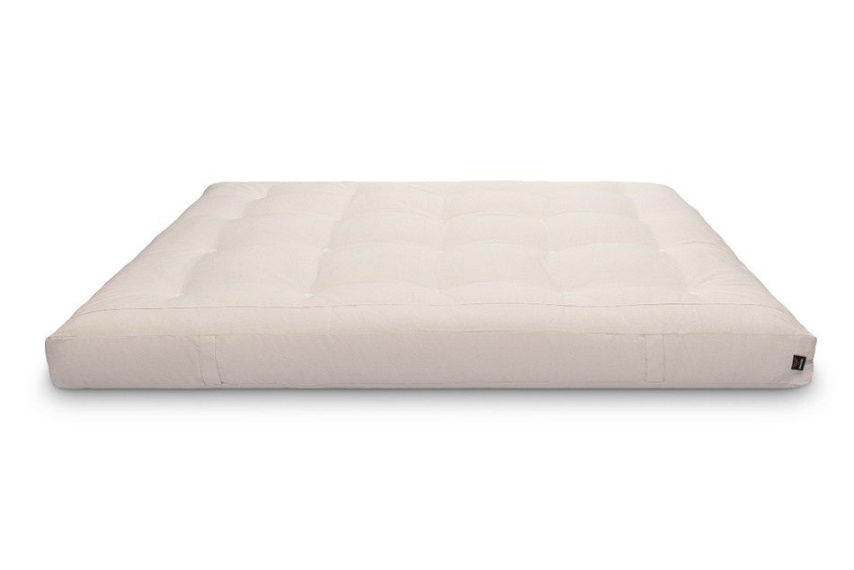 Matelas 180x200 naturel avec de la laine, coco et 2x latex - Futon Comfort Wool - Pascall Ecru