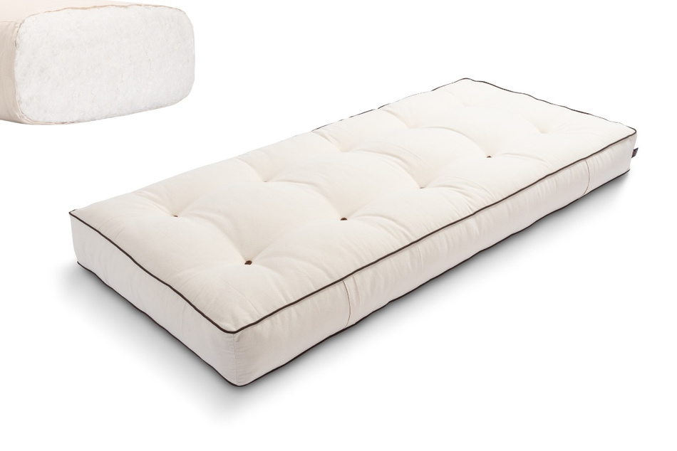 Matelas 90x200 naturel - Futon Comfort Natural - Pascall Kedro Ecru