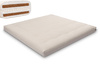 Matelas 200x200 naturel avec latex et 2x coco- Futon Comfort Relax Hard - Pascall Ecru