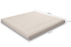 Matelas 200x200 naturel avec de la laine, coco et 2x latex - Futon Comfort Wool - Pascall Gris