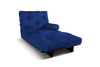 Canapé lit 90x200 - Slim Exclusive Black - Pascall Futon Bleu