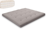 Matelas 180x200 naturel avec latex - Futon Comfort Trio Latex Wool - Pascall Gris