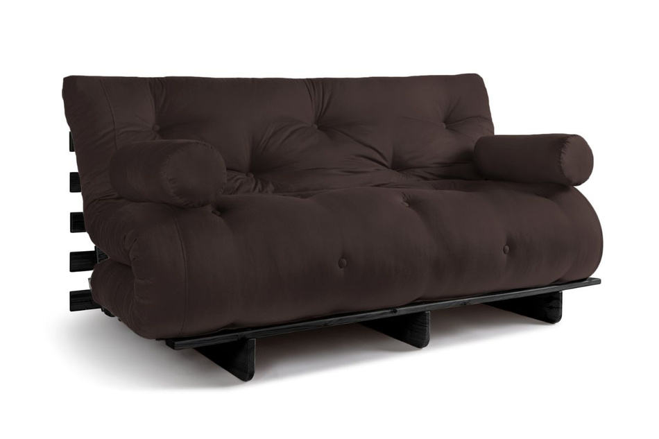Canapé lit 160x200 - Slim Exclusive Black - Pascall Futon Marron