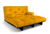 Canapé lit 140x200 - Slim Comfort Black - Pascall Futon Jaune