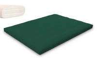 Matelas 160x200 naturel avec latex - Futon Slim Duo Latex - Pascall Vert Bouteille