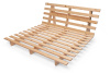 Canapé de jardin 160×200 cm dépliable – Freedom Classic – Pascall Futon Marron