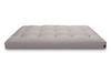 Matelas 120x200 naturel avec de la laine, coco et 2x latex - Futon Comfort Wool - Pascall Gris