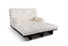 Canapé lit 120x200 - Slim Exclusive Black - Pascall Futon Ecru