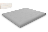 Matelas 180x200 naturel avec latex - Futon Slim Latex - Pascall Gris Clair