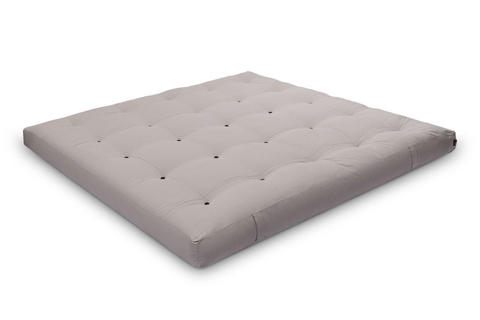 Matelas 200x200 naturel avec coco - Futon Medium Coco - Pascall Gris