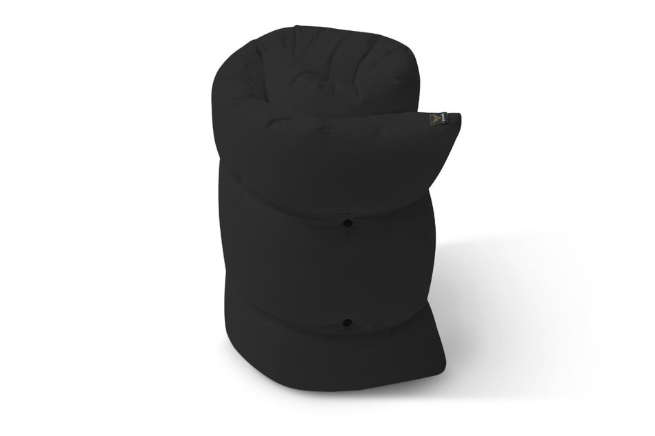 Matelas 90x200 naturel - Futon Pascall Travel Natural Noir