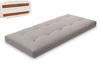 Matelas 90x200 naturel avec latex et 2x coco- Futon Comfort Relax Hard - Pascall Gris