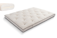 Matelas 180x200 naturel avec latex - Futon Slim Latex Kedro - Pascall Lin