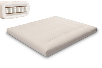 Matelas 180x200 naturel - Futon Hybrid Pocket H4 - Pascall Ecru