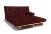 Canapé lit 160x200 - Slim Comfort Classic - Pascall Futon Bordeaux