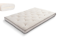 Matelas 140x200 naturel avec latex - Futon Slim Latex Kedro - Pascall Lin