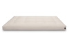 Matelas 120x200 naturel avec latex et 2x coco- Futon Comfort Relax Hard - Pascall Ecru