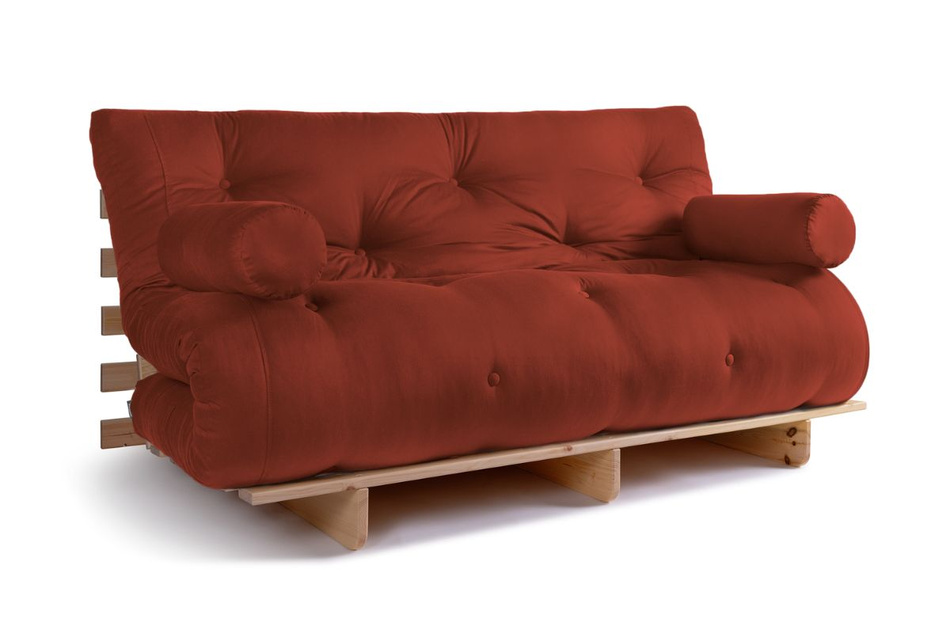 Canapé lit 160x200 - Slim Comfort Classic - Pascall Futon Brique
