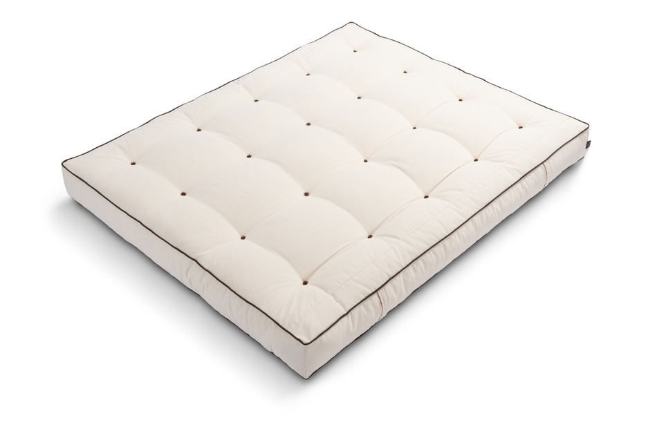 Matelas 180x200 naturel avec de la laine, latex et 2x coco - Futon Comfort Wool Hard Kedro - Pascall Ecru