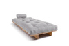 Canapé lit 90x200 - Slim Exclusive Classic - Pascall Futon Gris Clair