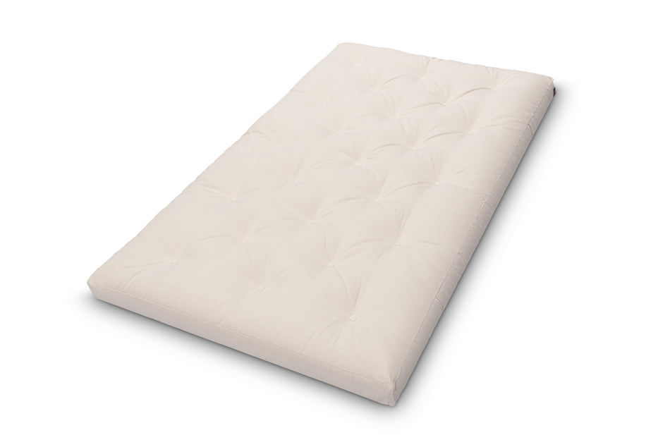 Matelas 120x200 naturel avec latex - Futon Slim Latex - Pascall Noir