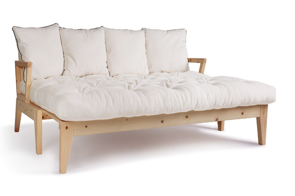 Canapé lit 200 cm - Sakura - Pascall Futon Ecru