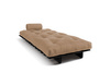 Canapé lit 90x200 - Slim Basic Black - Pascall Futon Beige
