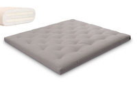 Matelas 180x200 naturel avec latex - Futon Slim Duo Latex - Pascall Gris
