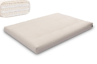 Matelas 140x200 naturel avec latex - Futon Comfort Trio Latex Wool - Pascall Ecru