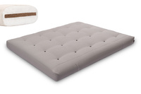 Matelas 160x200 naturel avec coco - Futon Medium Coco - Pascall Gris