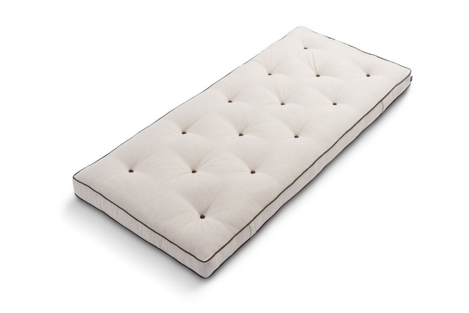 Matelas 90x200 naturel avec latex - Futon Slim Latex Kedro - Pascall Lin