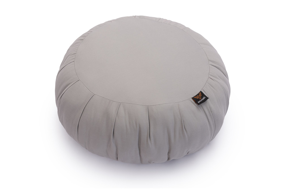 Coussin de méditation Zafu 25x50 - Pascall Gris Clair