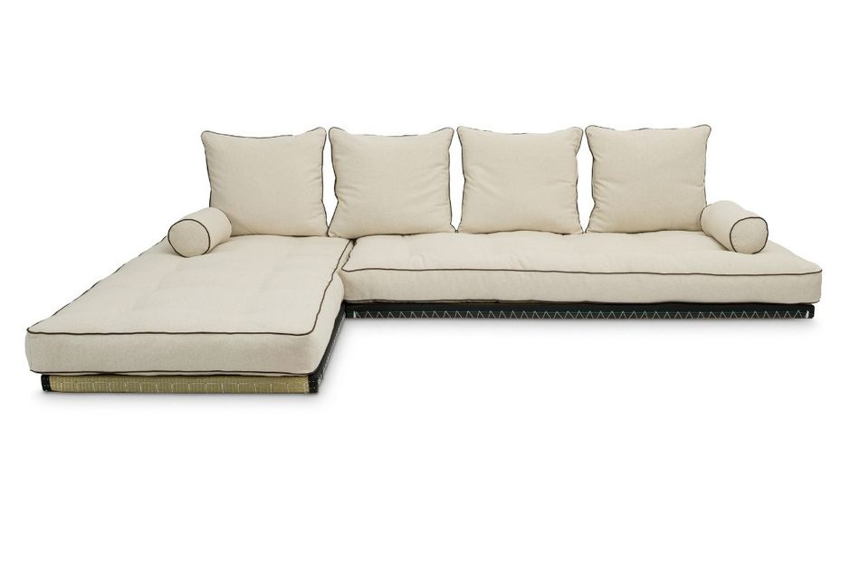 Canape d’angle Tatami Medium Coco Kedro 90x200 - Pascall Futon Lin