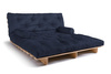 Canapé lit 180x200 - Slim Exclusive Classic - Pascall Futon Blue Marine