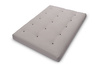 Matelas 140x200 naturel avec de la laine, coco et 2x latex - Futon Comfort Wool - Pascall Gris