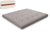 Matelas 180x200 naturel avec de la laine, coco et 2x latex - Futon Comfort Wool - Pascall Gris