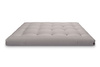 Matelas 160x200 naturel avec latex et 2x coco- Futon Comfort Relax Hard - Pascall Gris