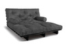 Canapé lit 160x200 - Slim Exclusive Black - Pascall Futon Gris