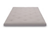 Matelas 160x200 naturel avec latex - Futon Slim Latex - Pascall Gris