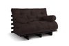 Canapé lit 120x200 - Slim Exclusive Black - Pascall Futon Marron