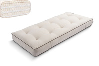 Matelas 90x200 naturel avec latex - Futon Comfort Trio Latex Wool - Pascall Kedro Lin