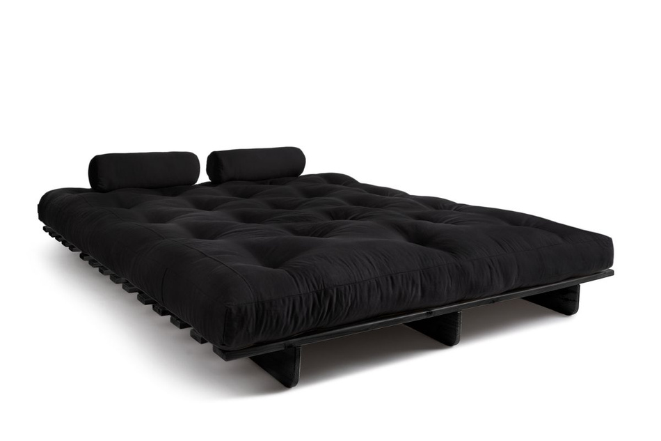 Canapé lit 160x200 - Slim Exclusive Black - Pascall Futon Noir
