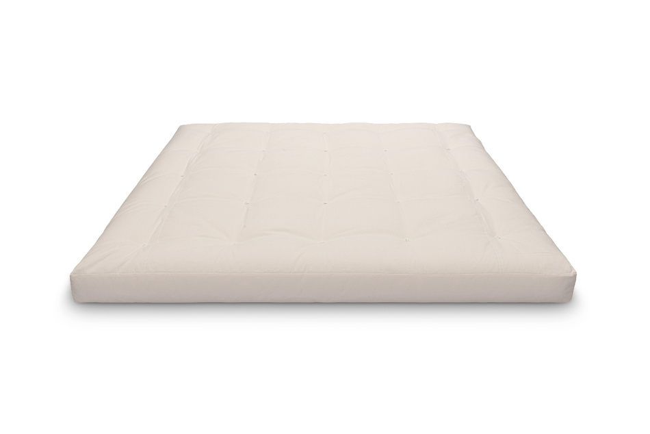 Matelas 200x200 naturel avec latex et 2x coco- Futon Comfort Relax Hard - Pascall Ecru