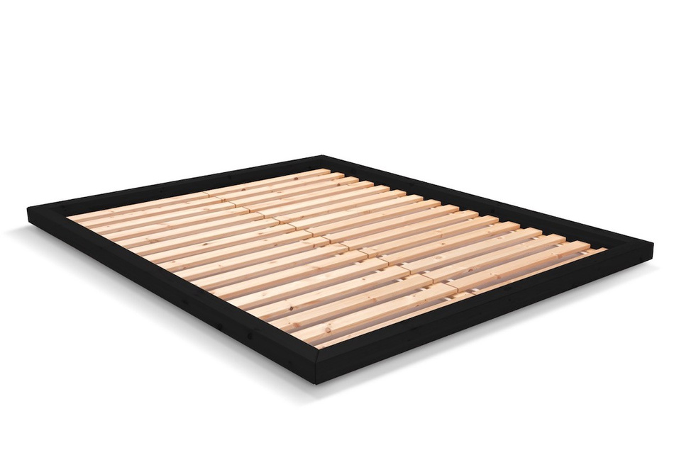 Lit en bois 140x200 - Zen Black - Pascall