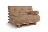 Canapé lit 120x200 - Slim Exclusive Classic - Pascall Futon Beige